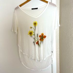 OBEY Propaganda Floral Art Asymmetrical Tee